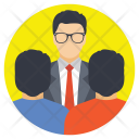 پیش‌نمایش فایل group-discussion-8 از پک آیکون‌های تخت مدیریت تیم