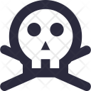 پیش‌نمایش فایل skull-497 از پک آیکون‌های ضروری خطی ۱