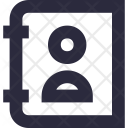 پیش‌نمایش فایل address-book-62 از پک آیکون‌های ضروری خطی ۱