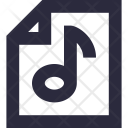 پیش‌نمایش فایل music-file-82 از پک آیکون‌های ضروری خطی