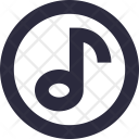 پیش‌نمایش فایل music-note-72 از پک آیکون‌های ضروری خطی