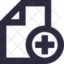 پیش‌نمایش فایل add-document-16 از پک آیکون‌های ضروری خطی