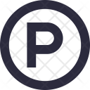 پیش‌نمایش فایل parking-sign-24 از پک آیکون‌های ضروری خطی