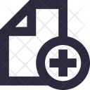 پیش‌نمایش فایل add-document-21 از پک آیکون‌های ضروری خطی