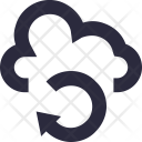 پیش‌نمایش فایل cloud-refresh-4 از پک آیکون‌های ضروری خطی