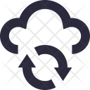 پیش‌نمایش فایل cloud-refresh-5 از پک آیکون‌های ضروری خطی