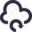 پیش‌نمایش فایل cloud-sync-4 از پک آیکون‌های ضروری خطی