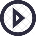 پیش‌نمایش فایل play-button-72 از پک آیکون‌های ضروری خطی