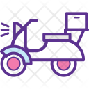 پیش‌نمایش فایل delivery-bike-5 از پک مفاهیم خطی تخت تحویل لجستیک ۱