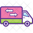 پیش‌نمایش فایل delivery-van-88 از پک مفاهیم خطی تخت تحویل لجستیک ۱