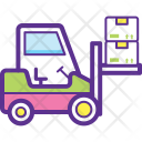پیش‌نمایش فایل forklift-load از پک مفاهیم خطی تخت تحویل لجستیک ۱