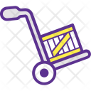پیش‌نمایش فایل hand-truck-65 از پک مفاهیم خطی تخت تحویل لجستیک ۱