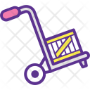 پیش‌نمایش فایل handtruck-97 از پک مفاهیم خطی تخت تحویل لجستیک ۱