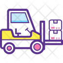 پیش‌نمایش فایل loading-forklift از پک مفاهیم خطی تخت تحویل لجستیک ۱