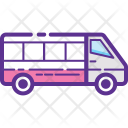 پیش‌نمایش فایل minibus-4 از پک مفاهیم خطی تخت تحویل لجستیک ۱