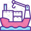 پیش‌نمایش فایل containers-transportation از پک مفاهیم خطی تخت تحویل لجستیک ۲
