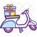 پیش‌نمایش فایل delivery-bike-6 از پک مفاهیم خطی تخت تحویل لجستیک ۲