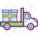 پیش‌نمایش فایل delivery-truck-219 از پک مفاهیم خطی تخت تحویل لجستیک ۲
