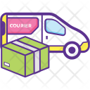 پیش‌نمایش فایل delivery-van-89 از پک مفاهیم خطی تخت تحویل لجستیک ۲