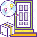 پیش‌نمایش فایل door-to-door-delivery-3 از پک مفاهیم خطی تخت تحویل لجستیک ۲