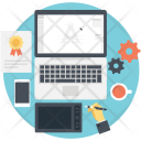 پیش‌نمایش فایل creative-process-10 از پک آیکون‌های تخت طراحی و توسعه وب