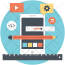 پیش‌نمایش فایل mobile-app-illustration از پک آیکون‌های تخت طراحی و توسعه وب