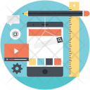 پیش‌نمایش فایل mobile-ui-development از پک آیکون‌های تخت طراحی و توسعه وب