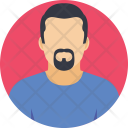 پیش‌نمایش فایل beard-hipster از پک Avatars Flat Icons 