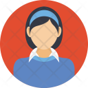 پیش‌نمایش فایل cute-girl-1 از پک Avatars Flat Icons 
