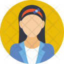 پیش‌نمایش فایل school-girl-18 از پک Avatars Flat Icons 