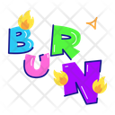 پیش‌نمایش فایل burn-word-8804971 از پک استیکرهای آتش‌نشانی