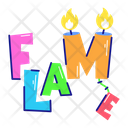 پیش‌نمایش فایل flame-word-8805017 از پک استیکرهای آتش‌نشانی