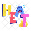 پیش‌نمایش فایل heat-text-8804977 از پک استیکرهای آتش‌نشانی
