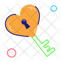 پیش‌نمایش فایل heart-key-8893654 از پک استیکرهای ناخن