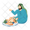 پیش‌نمایش فایل eating-chicken-8957425 از پک شخصیت‌های عربی