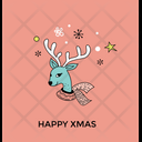 پیش‌نمایش فایل christmas-reindeer-face از پک کریسمس