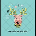 پیش‌نمایش فایل reindeer-vector از پک کریسمس
