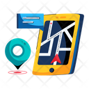 پیش‌نمایش فایل mobile-map-9290657 از پک مسیریابی و نقشه