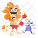 پیش‌نمایش فایل lion-boxer-9349555 از پک قلمرو حیوانات