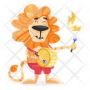 پیش‌نمایش فایل lion-drummer-9349574 از پک قلمرو حیوانات
