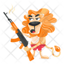 پیش‌نمایش فایل lion-gun-9349533 از پک قلمرو حیوانات