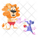 پیش‌نمایش فایل lion-watering-9349562 از پک قلمرو حیوانات