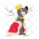 پیش‌نمایش فایل dog-crown-9351735 از پک سگ کارتونی / متحرک