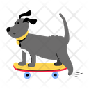 پیش‌نمایش فایل dog-skateboarding-9351711 از پک سگ کارتونی / متحرک