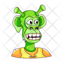 پیش‌نمایش فایل alien-monkey-9376210 از پک میمون