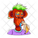 پیش‌نمایش فایل monkey-eating-9376179 از پک میمون
