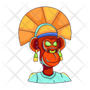 پیش‌نمایش فایل monkey-headgear-9376219 از پک میمون