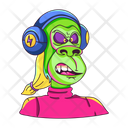 پیش‌نمایش فایل monkey-listening-9376168 از پک میمون