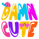 پیش‌نمایش فایل damn-cute-9482252 از پک حروف‌نگاری / تایپوگرافی