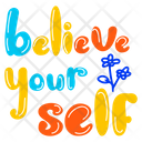 پیش‌نمایش فایل believe-yourself-9510349 از پک حروف‌نگاری / تایپوگرافی